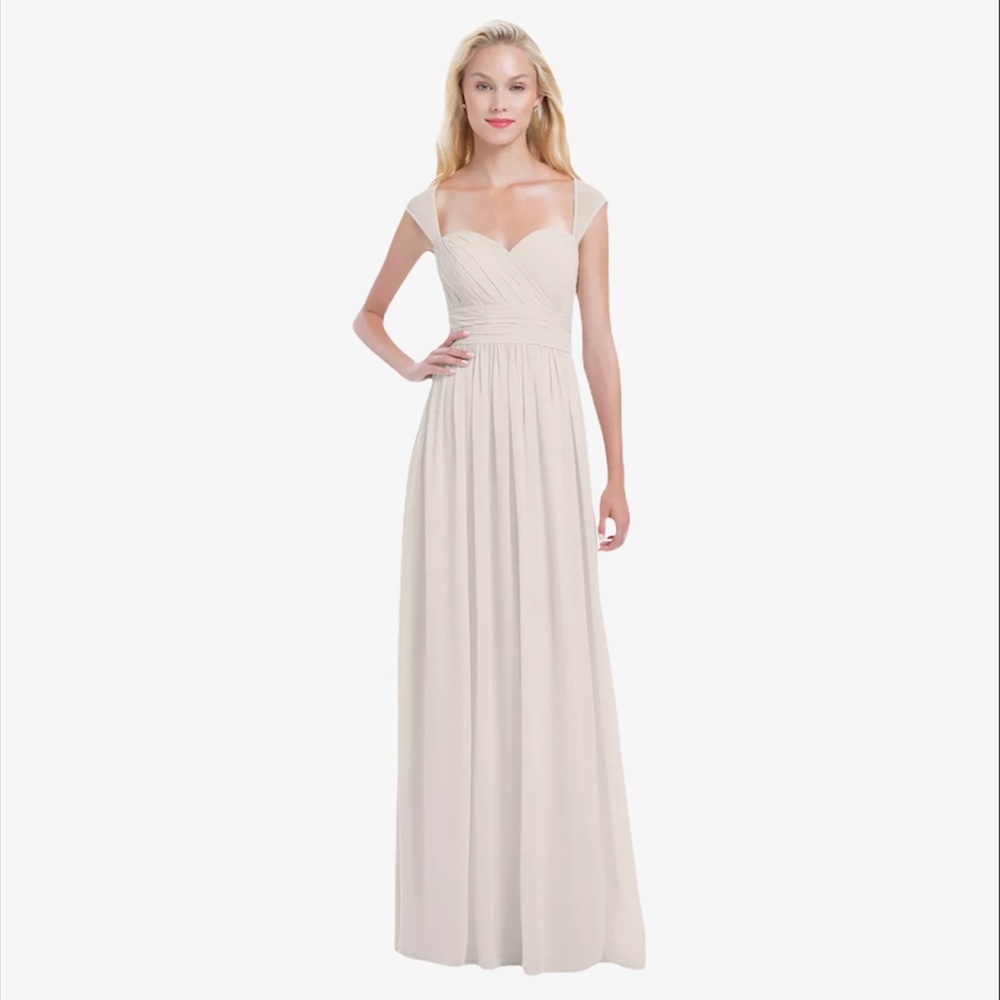 Bill Levkoff Chiffon Gown Sweetheart Neckline Wedding Dress